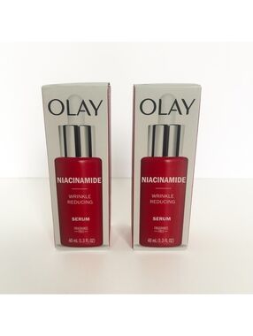 Olay Niacinamide Wrinkle Reducing Serum Fragrance Free 1.3 oz 40 mL 2 Pack New